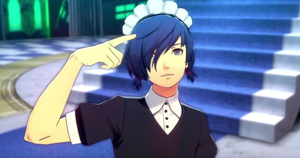 Persona99. Макото Юки персона 3 горничная. Maid Minato. Persona 3. Persona 3 protagonist. Persona 3 MC.