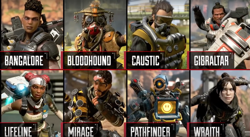 apex legends squad builds legend character bloodhound heroes screen battle